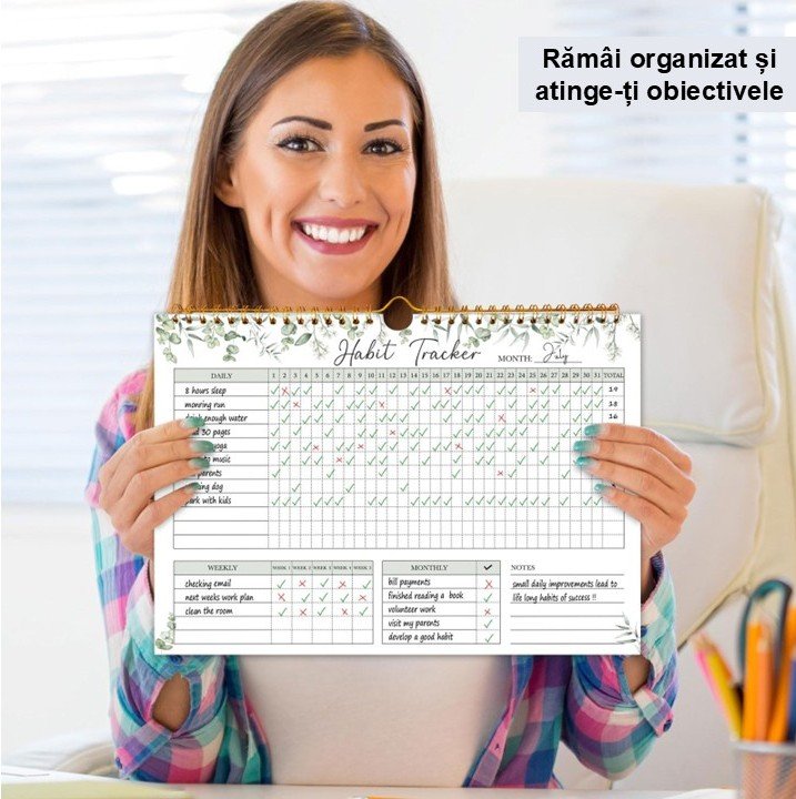 Planificarea unui obiectiv prin crearea de liste zilnice și săptămânale pentru a asigura progresul constant.